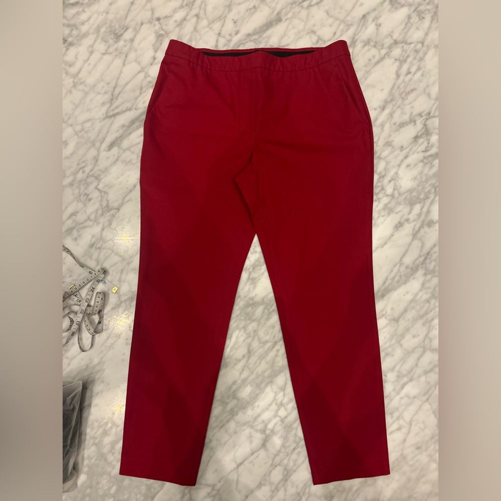 Theory Red Pull-On Trouser Women’s Size 10
